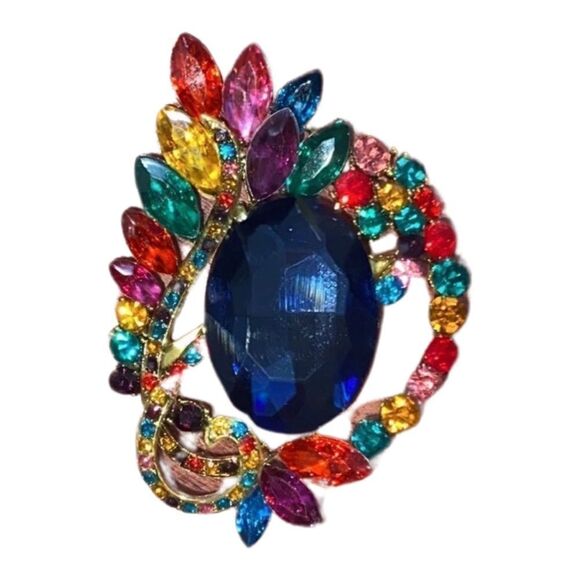Charming Betsey Johnson Colorful Pendant/Brooch - Picture 4 of 7